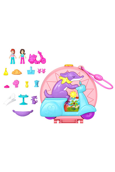 Polly Pocket Trotinetă de mers set compact HWN98