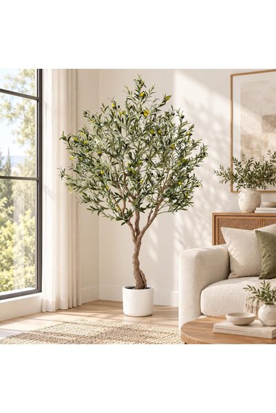 Generic 210cm Artificial Olive Tree, Faux Indoor Fake Plant