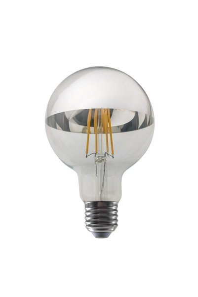 Aca Light Λάμπα LED Νήματος E27 Ρυθμιζόμενης Έντασης G95 8W Ασημί 2700K 230V ...