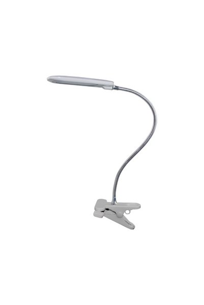 Aca Light Λάμπα γραφείου LED 5W Γκρι 4000K+Σπιράλ+Κλιπ 230V 7.5Χ11.5ΧΥ43.5ΕΚ ...