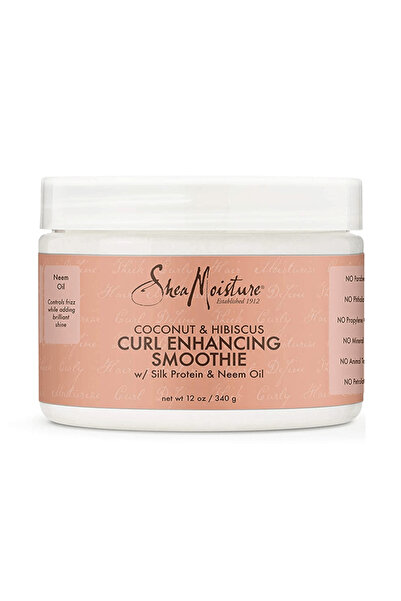 Shea Moisture سموثي جوز الهند والكركديه لتعزيز تجعيدات الشعر - 340 غرام