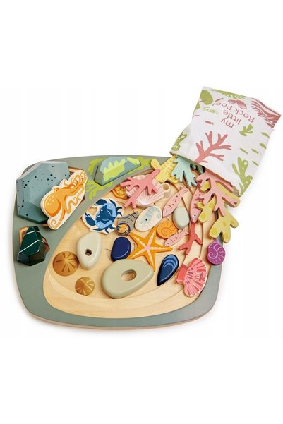 Tender Leaf Toys Set creativ cu elemente din lemn - Ocean