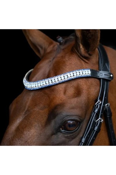 Imperial Riding IRHMaxima căpăstru complet pentru cal, albastru deschis