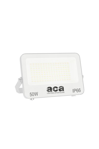 Aca Light ΠΡΟΒΟΛΕΑΣ LED SMD ΛΕΥΚΟΣ 50W 3CCT 5000LM 185-265V RA>80 IP66 / N50CCTW