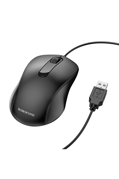OEM Ενσύρματο ποντίκι USB 1000 DPI μαύρο Borofone BG4
