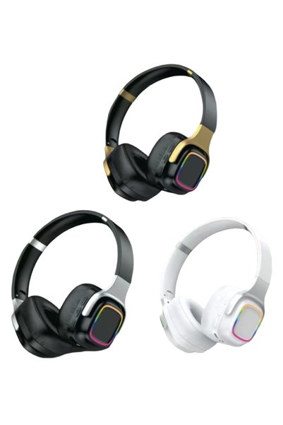 OEM Ασύρματα ακουστικά Over Ear Bluetooth με RGB φωτισμό QC-609