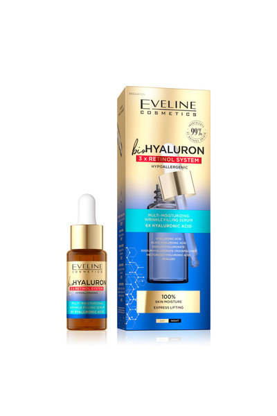 Eveline Cosmetics Eveline Bio Hyaluron Multi-Moisturizing Anti-Wrinkle Serum ...