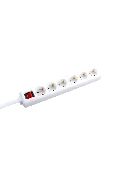 Aca Light Πολύπριζο ασφαλείας Schuko 6 θέσεων με διακόπτη 16A IP20 με καλώδιο...