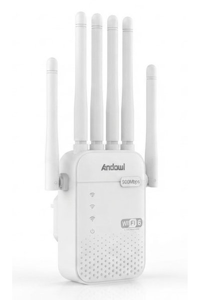 Andowl WiFi Repeater 900Mbps με 6 κεραίες W08