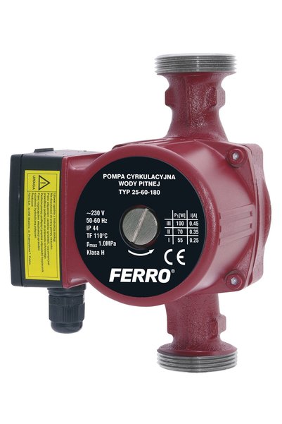 FERRO Pompă de circulație pentru c.o. Weberman 25-60-180