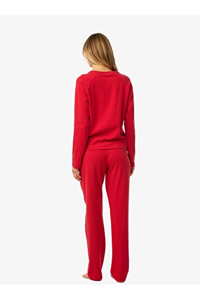 Blackspade Kadın Uzun Kollu Kırmızı Pijama Takımı C9T5N225