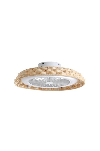 Aca Light Ανεμιστήρας οροφής από μπαμπού με φως και 7 πτερύγια, τηλεχειριστήρ...
