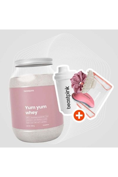 GymBeam Proteină Yum Yum Whey - BeastPink 500 g ciocolată albă și nucă de cocos
