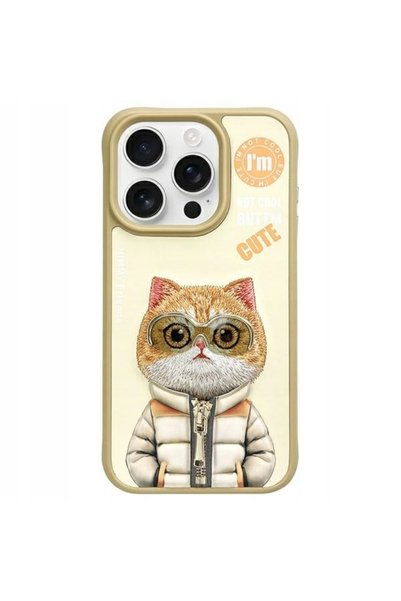 NO BRAND Pentru iPhone 15 Pro Husă de protecție cu model brodat, impermeabilă...
