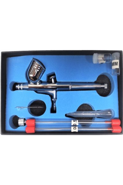 NO BRAND KIT DE PICTURĂ CU AEROGRAPH 3 duze 0.2 0.3 0.5