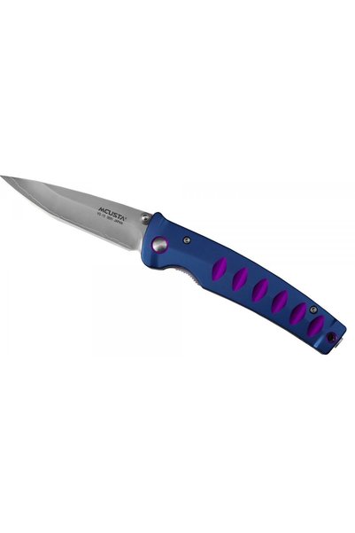 OEM Briceag Mcusta Katana VG-10, albastru/visiniu, 8.5 cm, sistem liner lock,...