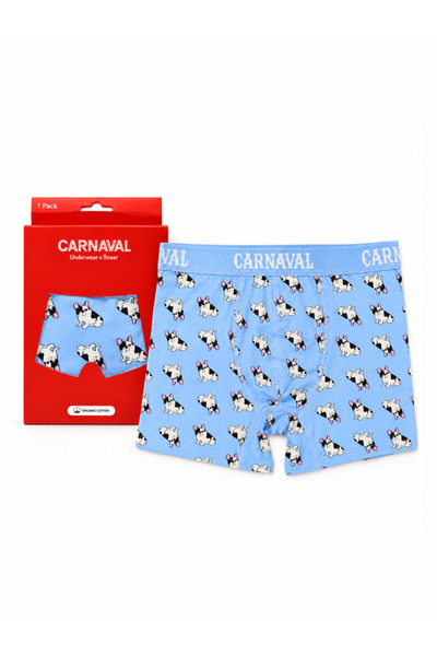CARNAVAL SOCKS Bokserice za muškarce sa uzorkom francuskog buldoga, pamuk, li...