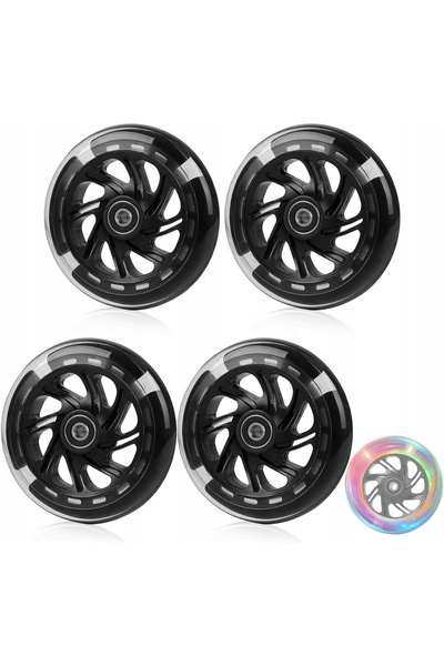 NO BRAND Roți de scuter de 120MM cu LED-uri luminoase intermitente, de înlocu...