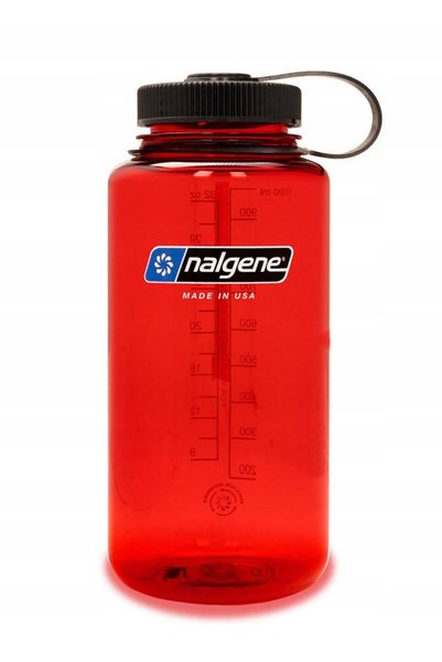 NALGENE BUTELKA cu gura largă Sustain 1 l Tritan Roșu cu gura largă