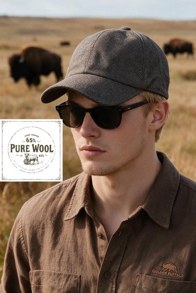 Golden Buffalo Kişlik High Quality Unisex Cap 1. Grade Pure Wool |   Lined - ...