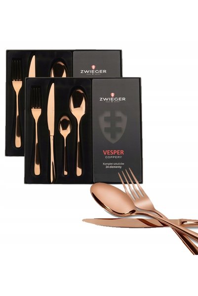 ZWIEGER VESPER COPPERY SET COMPLET DE TACÂMURI 48 PIESE PENTRU 12 PERSONE, SE...