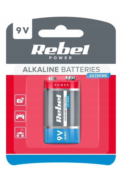Rebel BAT0092B Baterie alcalină VIPOW EXTREME 9V 6LR6