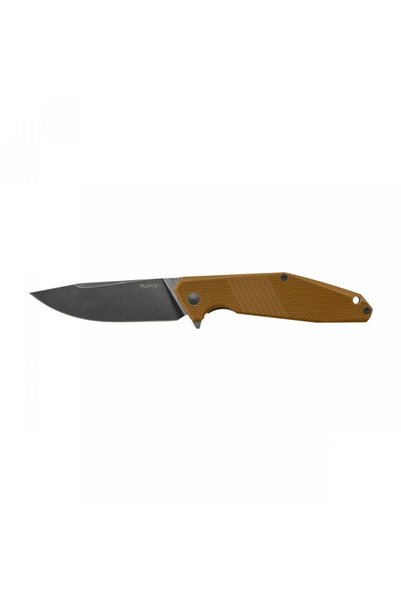 OEM Cutit pliabil Ruike D191-W, inox, 10x2.5cm, maro/argintiu