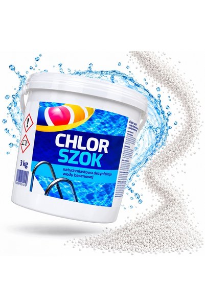 NO BRAND Șoc de clor pe bază de apă, granulat, 3 kg, pentru dezinfecție rapid...