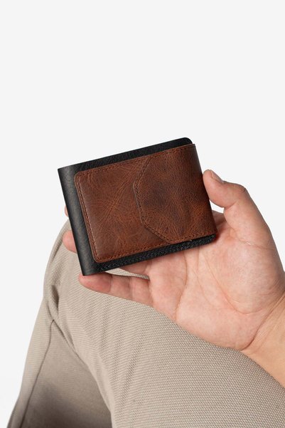 Niki Leather Πορτοφόλι Massa Vintage από γνήσιο δέρμα με μαγνητικό κάλυμμα