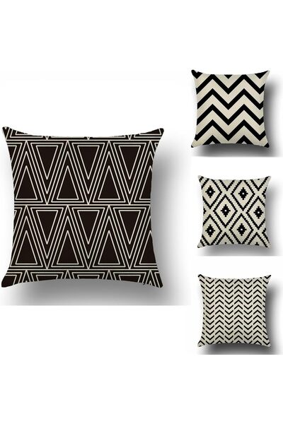 Generic Pillow Covers Set, 4-Piece Linen Throw Pillow Covers Set, Modern Sofa...
