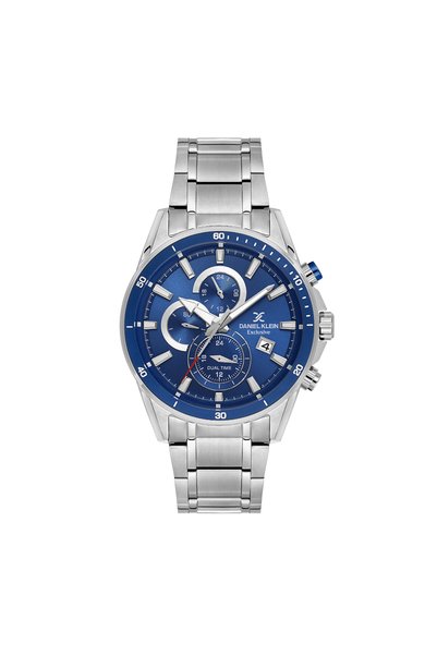 Daniel Klein Exclusive Silver Stainless Steel Watch for Men DK.1.14247-3
