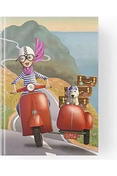 Globe Ημερήσιο Σκληρόδετο Ημερολόγιο 2026 HYDRO@RT 10X14 Vespa