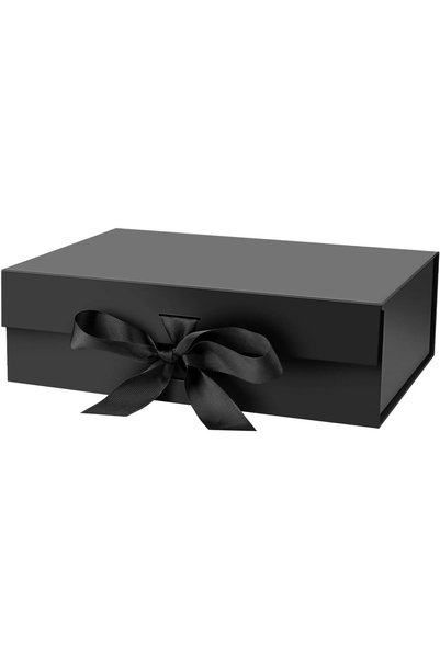 Generic Black Luxury Magnetic Gift Box with Lid, Empty Box with Lid, Collapsi...