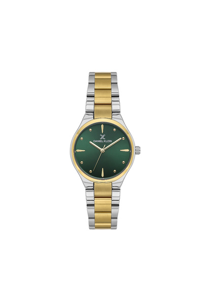Daniel Klein Premium Silver and Gold Stainless Steel Watch for Women DK.6.141...