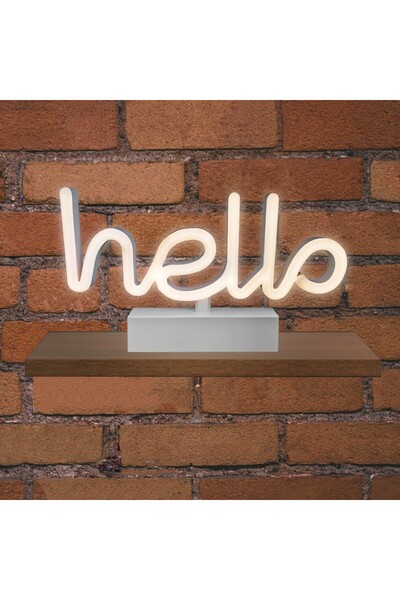 Elvhx EL131105 |   EL131105 | ΤΑΙΝΙΕΣ LED ΝΕΟΝ HELLO neon@base | 2 μπαταρίες ...