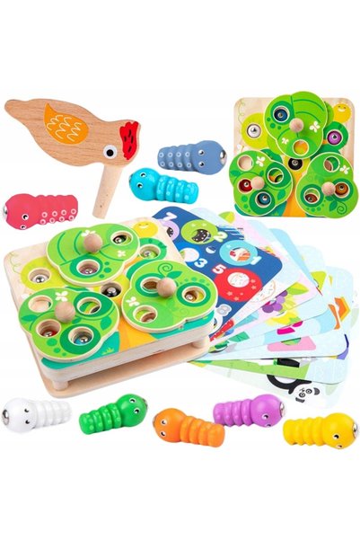 Tooky Toy Joc din lemn 2-în-1 Adevăr sau Provocare Wecia