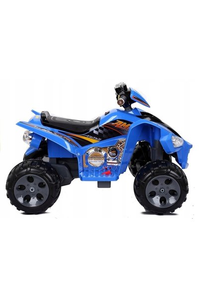 LeanToys ATV electric cu roți mari, albastru