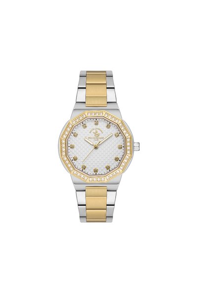 Generic Brand Silver and Gold Stainless Steel Watch for Women SB.1.10552-3