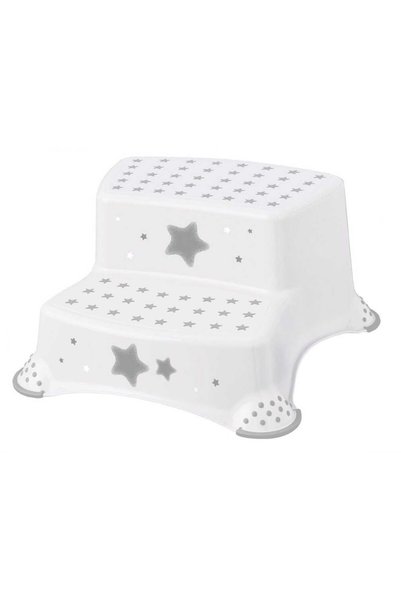 Keeeper KEEPER U, treaptă dublă pentru toaletă/lavoar "Stars", alb