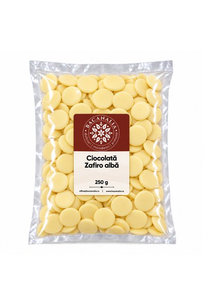Bacanalia Ciocolată Zafiro albă 250 gr