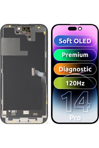 M.P. MP Μονάδα Οθόνης LCD για Apple iPhone 14 Pro, Premium Μαλακή OLED FHD 12...