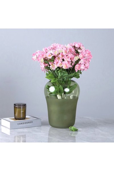 Generic Fazza Glass Rose with Luxurious Marble Design - Green Glass - 12X12X3...