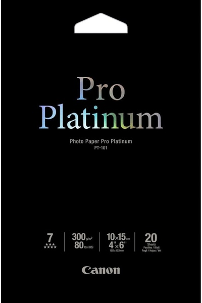 Canon PT-101 10x15 cm, 20 coli Hârtie foto Pro Platinum 300 g