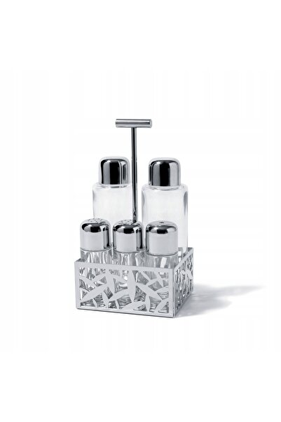 Alessi Set de condimente Cactus - ulei, oțet, sare și piper, condimente MSA16