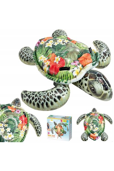 NO BRAND Saltea gonflabilă tip ponton TURTLE 191 x 171 cm, cu două mânere, pe...