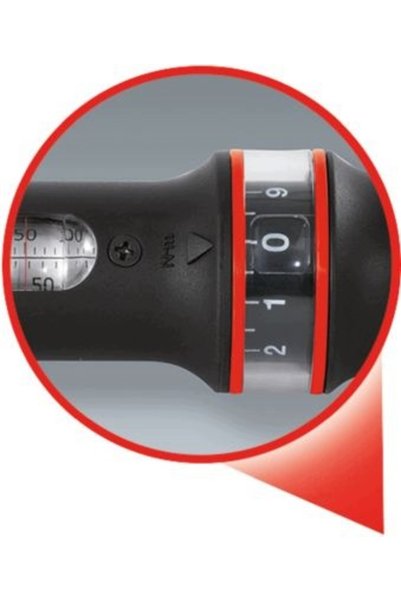KS Tools 1/2 ERGOTORQUE 40-200 Cheie dinamometrică de precizie roșie