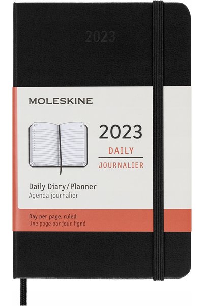 Moleskine KALENDARZ 2023 zilnic 12MP tw. negru