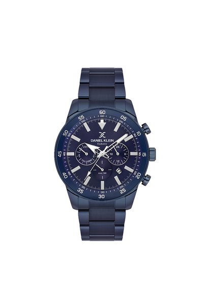 Daniel Klein Exclusive Blue Stainless Steel Watch for Men DK.1.14256-5
