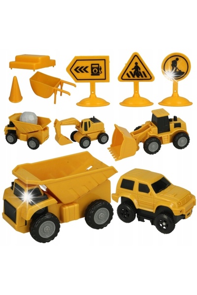 NO BRAND Set garaj mașini de curse, kit de construcție, indicatoare rutiere, ...