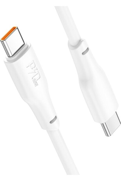 Hoco Καλώδιο Γρήγορης Φόρτισης USB-C σε USB-C PD60W 3A Λευκό 1μ - (X93 Force)